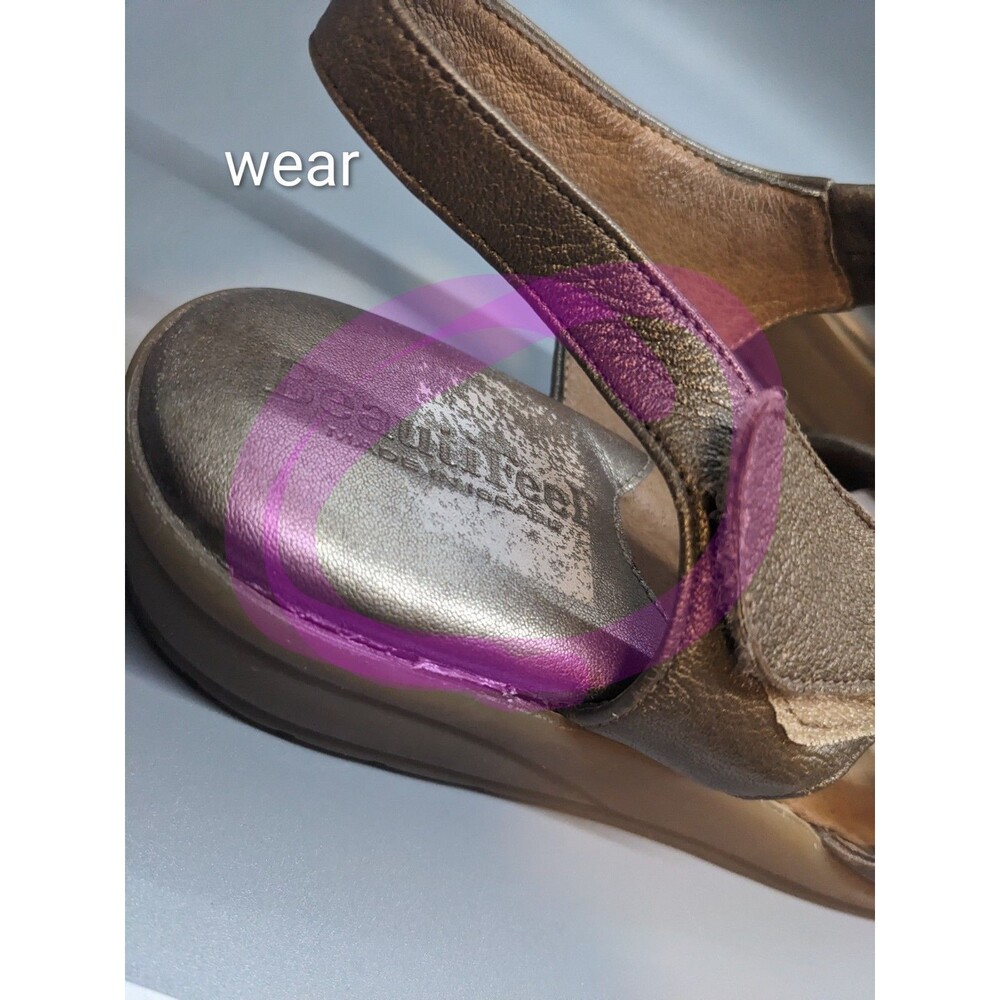 BeautiFeel Venezuela 123 Sandals Womens Size 38 US 7.5 - 8 Bronze Leather Adjust - Picture 8 of 16
